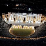 Gece ziyaretine açılmıştı: Pamukkale ve Hierapolis’e yoğun ilgi