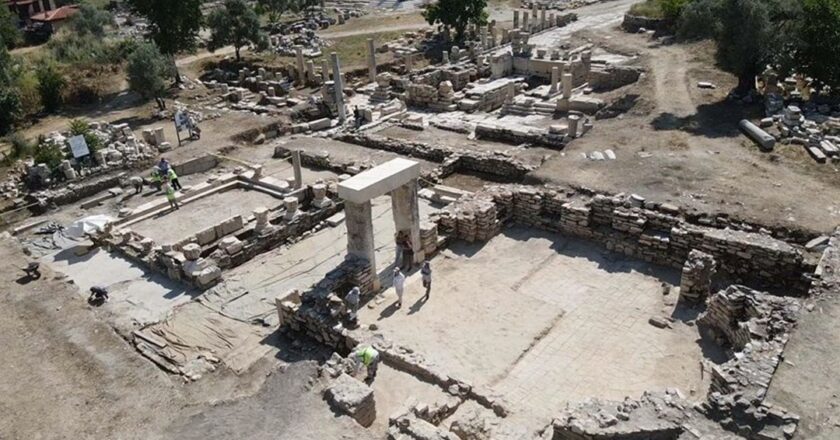 Stratonikeia Antik Kenti’ndeki kütüphane ayağa kaldırılıyor