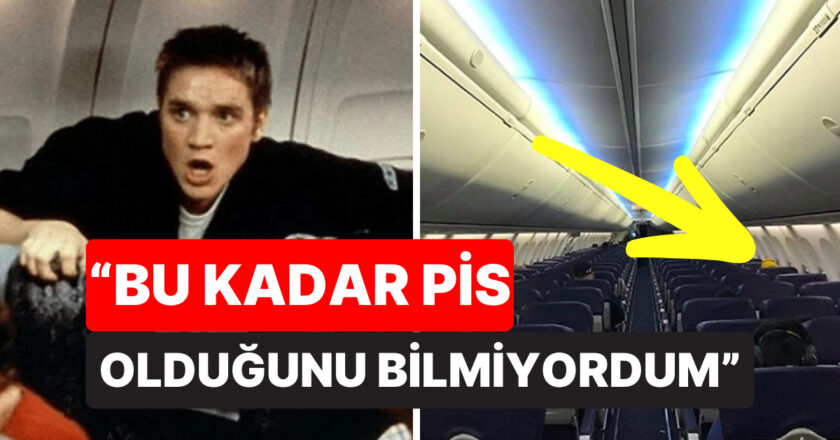 Uçakta Kocasının Davranışı Eşini Şoke Etti